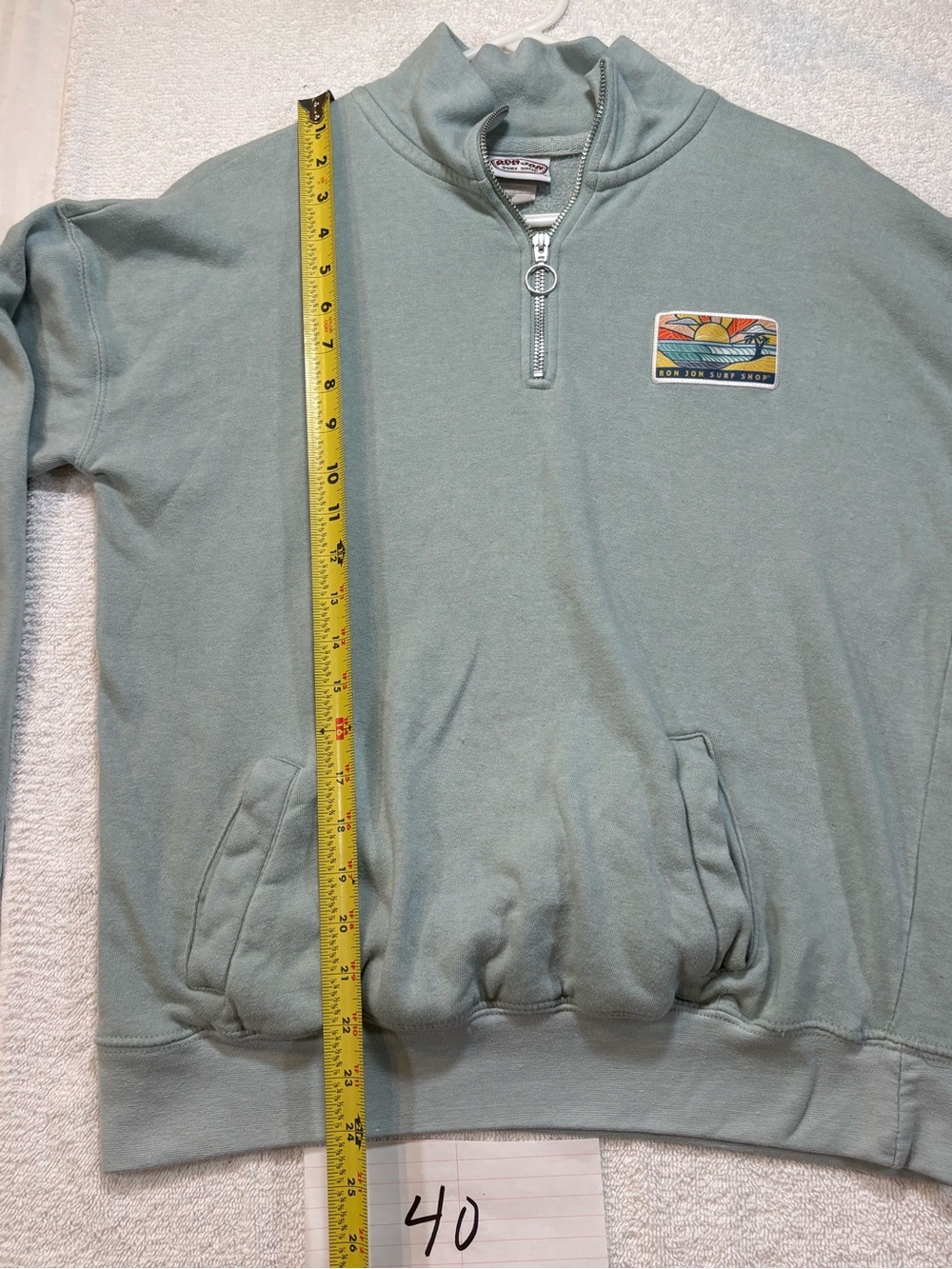 Women's Dakota Mint Green 1/4 Zip Pullover Sweatshirt